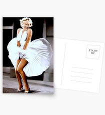 MARILYN MONROE: Scene of her Skirt Blowing Up Print Postcards
