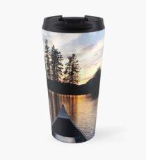 Sunset on a lake Travel Mug