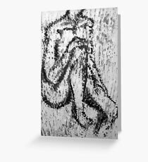 Fingerprint nude Greeting Card
