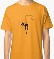 Black cat silhouette Classic T-Shirt