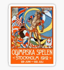 Weinlese Stockholm Schweden Olympics Sticker