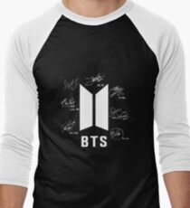 bts bangtan boys signatures signature autograph Men's Baseball ¾ T-Shirt