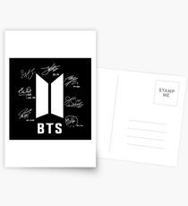Bts Bangtan Jungen Unterschriften Unterschrift Autogramm Postkarten