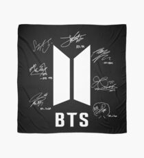bts bangtan boys signatures signature autograph Scarf