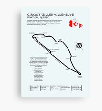 Circuit Gilles Villeneuve Leinwanddruck