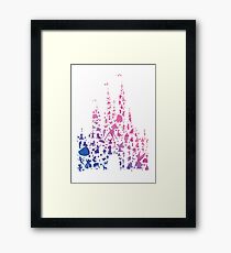 Character Castle Inspired Silhouette Framed Print