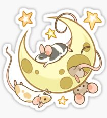 Moon Mice Sticker