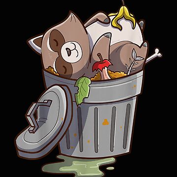 Trash Talker Raccoon Sticker for Sale by PeachesMommy