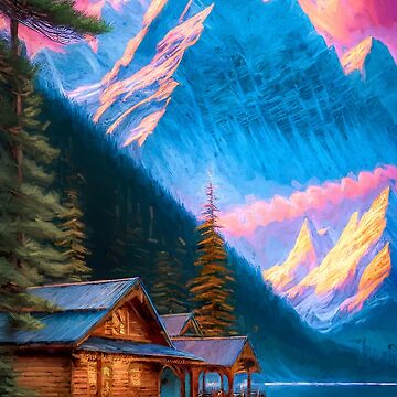 Artwork thumbnail, Lake cabin by Brian Vegas by BrianVegas