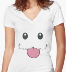 Poro Women's Fitted V-Neck T-Shirt