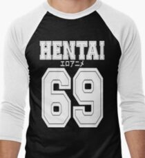 Hentai 69 Shirt Men's Baseball ¾ T-Shirt