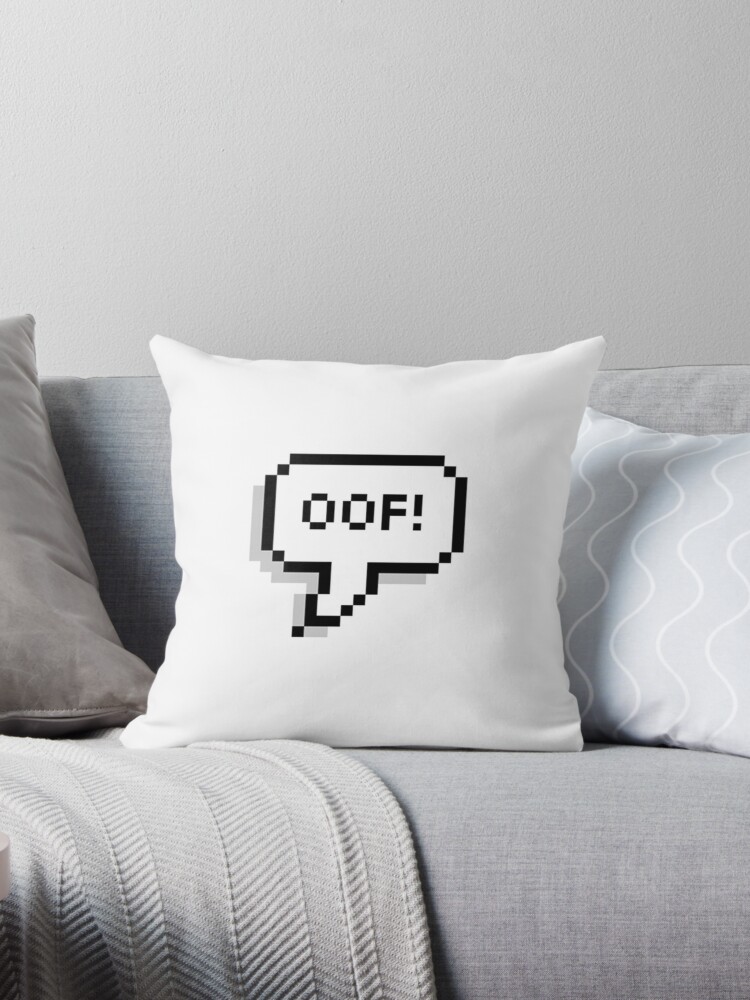 Cojin Oof Roblox De Dragracestan Redbubble - fundas nordicas ninos roblox redbubble