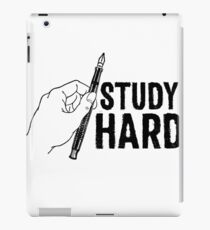 Study Hard Sticker & T-Shirt - Gift For School Student College iPad Case/Skin