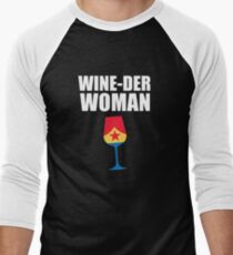Wine-der Woman Baseball ¾ Sleeve T-Shirt