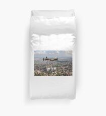 Lancaster City of Lincoln over Lincoln Duvet Cover