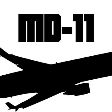 Artwork thumbnail, MD-11 (Black Print) by AvGeekCentral