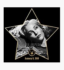 Gillian Anderson - Walk of Fame star Photographic Print