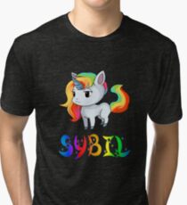 Sybil Unicorn Tri-blend T-Shirt