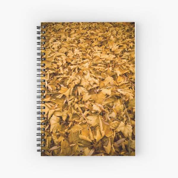 Autumn Leaf Background Spiral Notebook
