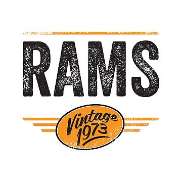 Vintage Rams Essential T-Shirt for Sale by 50ROCK Gear