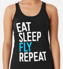 Eat Sleep Fly Repeat Women's Tank Top