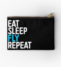 Eat Sleep Fly Repeat Studio Pouch