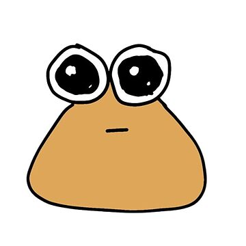 Pou Cute Sticker in 2023  Cute stickers, Big brown eyes, Virtual pet