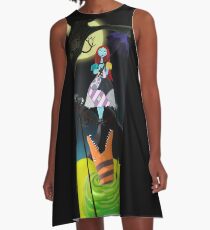 Sally The Nightmare Before Christmas Tightrope Girl Colored A-Line Dress
