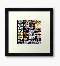 Faces of Who Framed Print