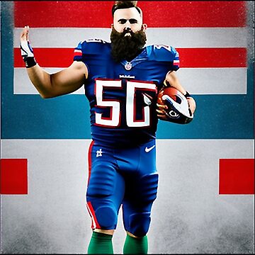 Jason Kelce Jersey  Sticker for Sale by NewesZone