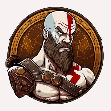 Kratos - Rage of Sparta  God of War Ragnarok Metal Print for