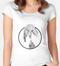 The Fox Playing Women's Fitted Scoop T-Shirt