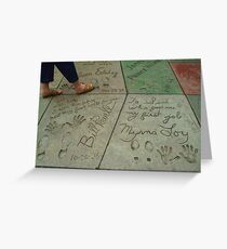 Time in Cement Greeting Card