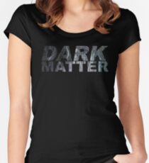 Dunkle Materie Tailliertes Rundhals-Shirt