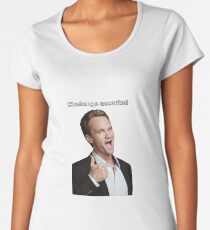 Barney Stinson challenge accepted Women's Premium T-Shirt