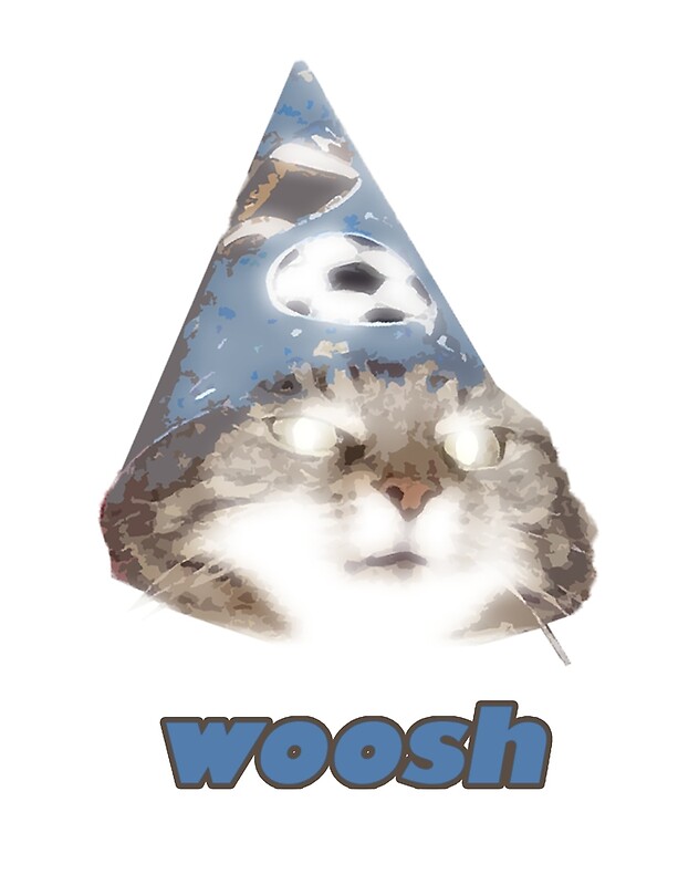  woosh  you have wizard cat meme  Posters by CleverJane 