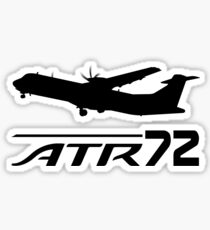 ATR72 - Silhouette (Black) Sticker