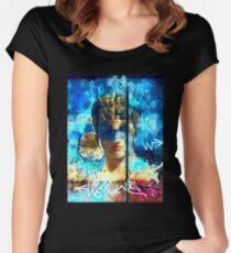 'Greek Goddess' Digital painting Women's Fitted Scoop T-Shirt