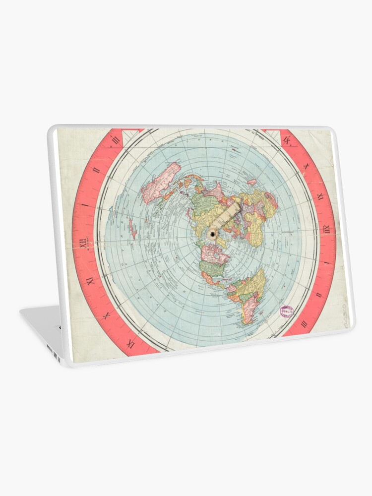 flat earth society world map