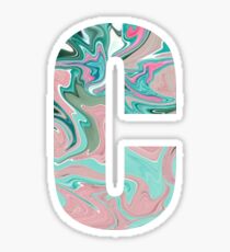 Paint letter C sticker Sticker