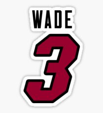 Dwyane Wade Heat Jersey Sticker