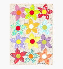 DECORATIVE FLOWERS Photographic Print