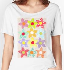 DECORATIVE FLOWERS Women's Relaxed Fit T-Shirt
