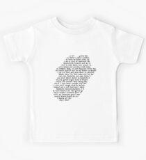 Camiseta para niños Rolling Stones - Paint letras negras blanco