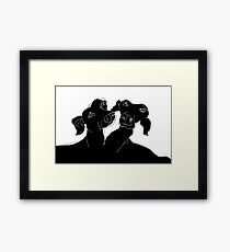 Italian greyhounds Framed Print