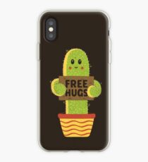 Free Hugs Cactus iPhone Case