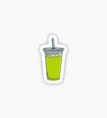 little green smoothie Sticker