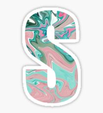 Paint Letter S sticker Sticker