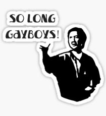 So Long Gay Boys - The Hangover Sticker