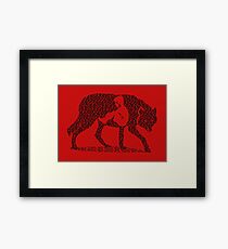 Hungry Like The Wolf Framed Print